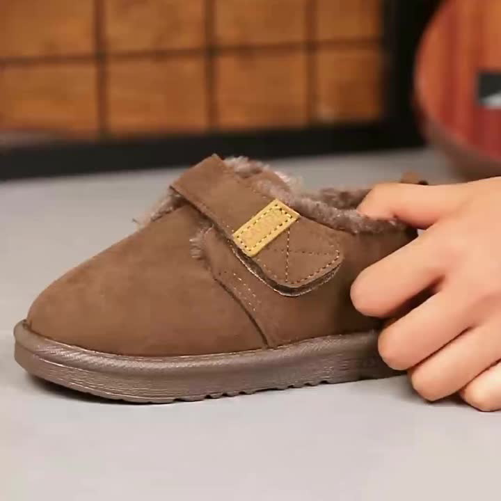 Chaussures Antidérapantes en Molleton pour Tout-Petits — Monptitlou