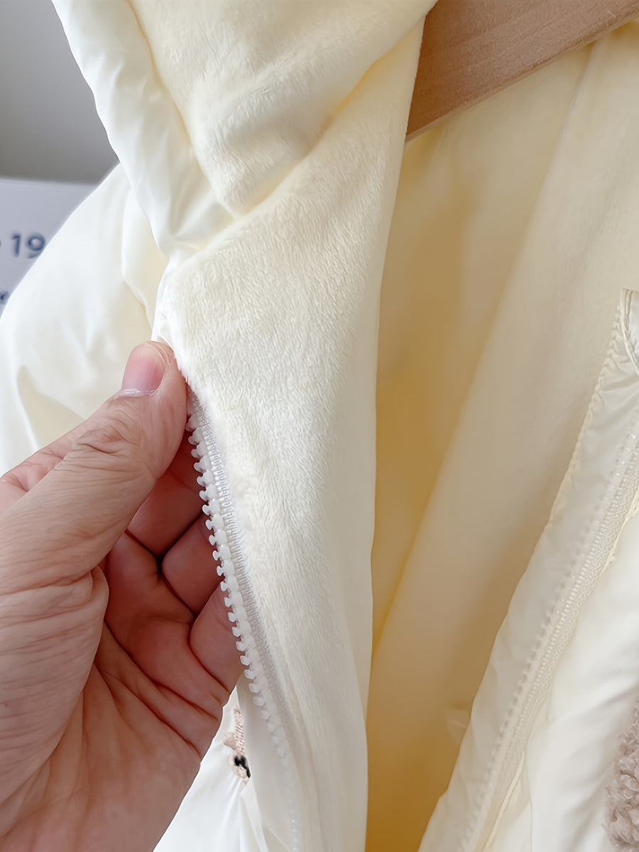 Combinaison bébé enfant unisexe doublée polaire épaisse douce ample à — Monptitlou