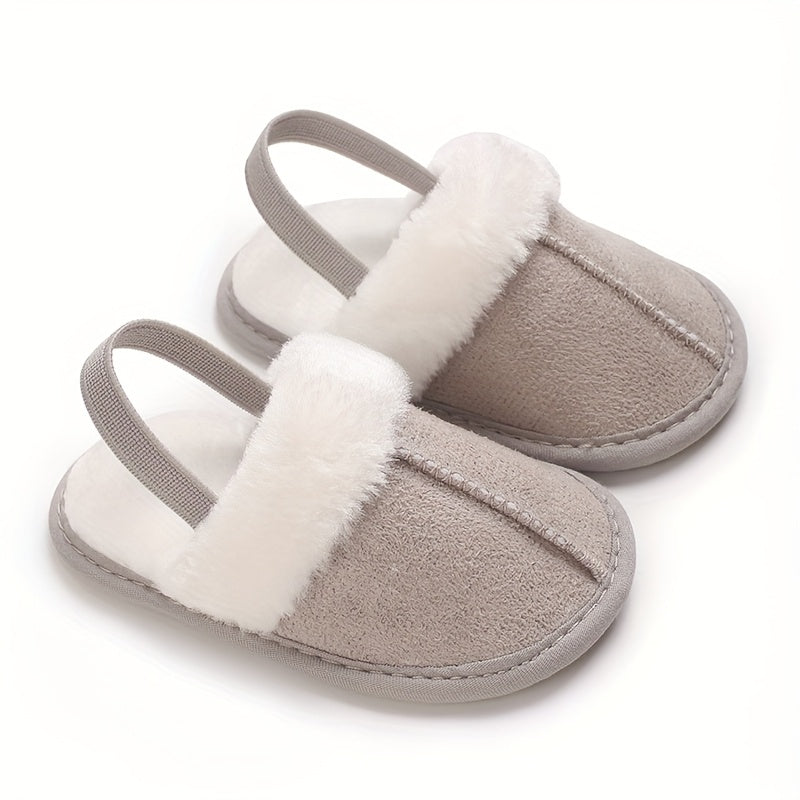 Chaussons Douillets en Peluche pour Bébé Fille — Monptitlou