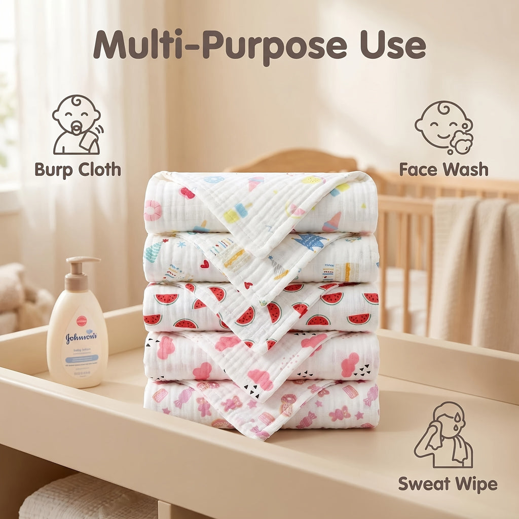 10 bavoirs pour bébé de haute densité, processus lavé — Monptitlou
