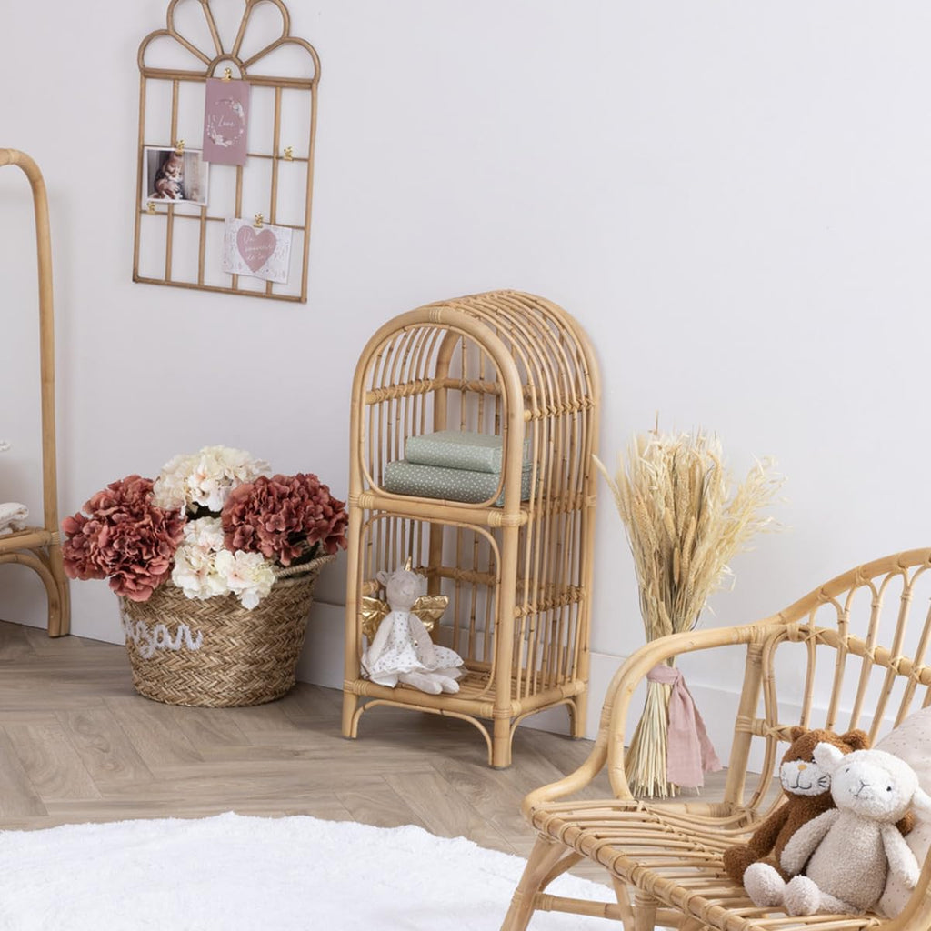 Bibliothèque Enfant - rotin - H76 cm — Monptitlou