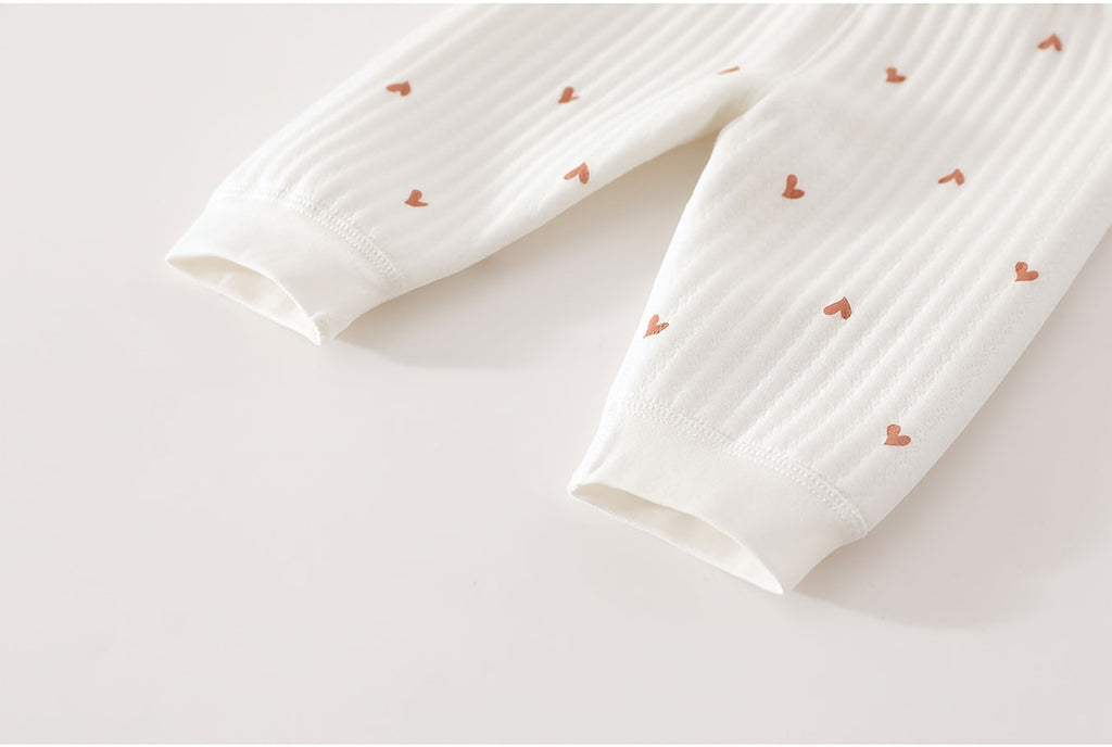 Ensemble hivernal chaud 2 pièces pour nourrissons : haut à manches longues et pantalon long pour nouveau-nés garçons et 