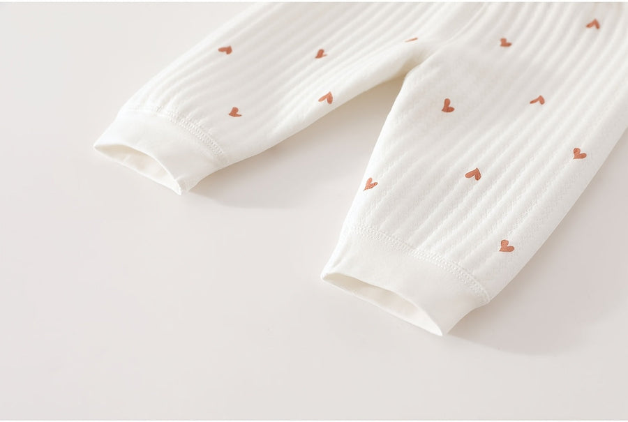 Ensemble hivernal chaud 2 pièces pour nourrissons : haut à manches longues et pantalon long pour nouveau-nés garçons et 