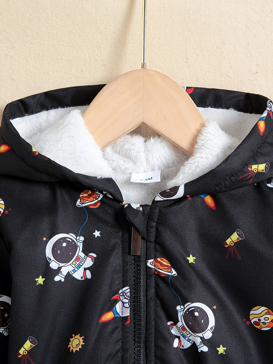 Veste à capuche doublée en polaire