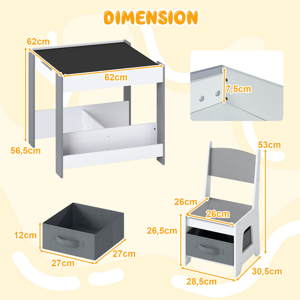 Ensemble Table et Chaises pour Enfants — Monptitlou