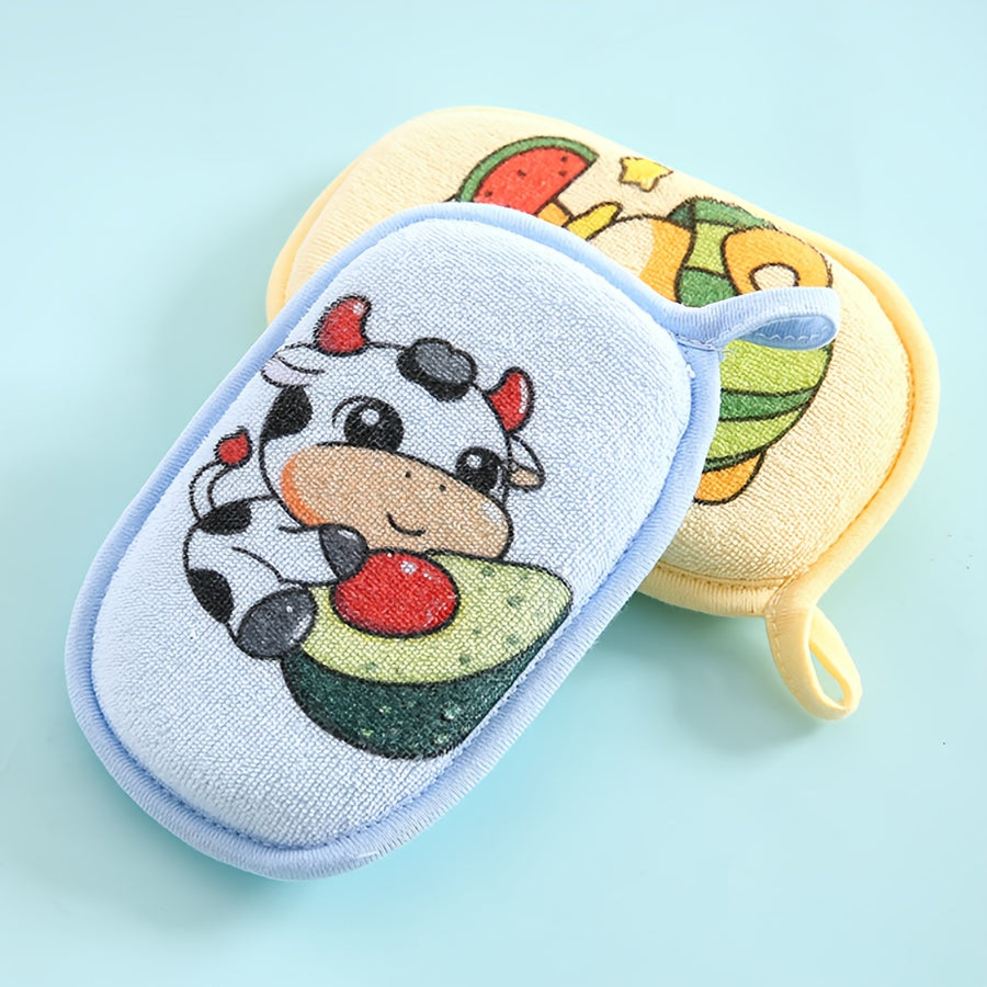 Gants de toilette avec dessins animés d'animaux mignons — Monptitlou