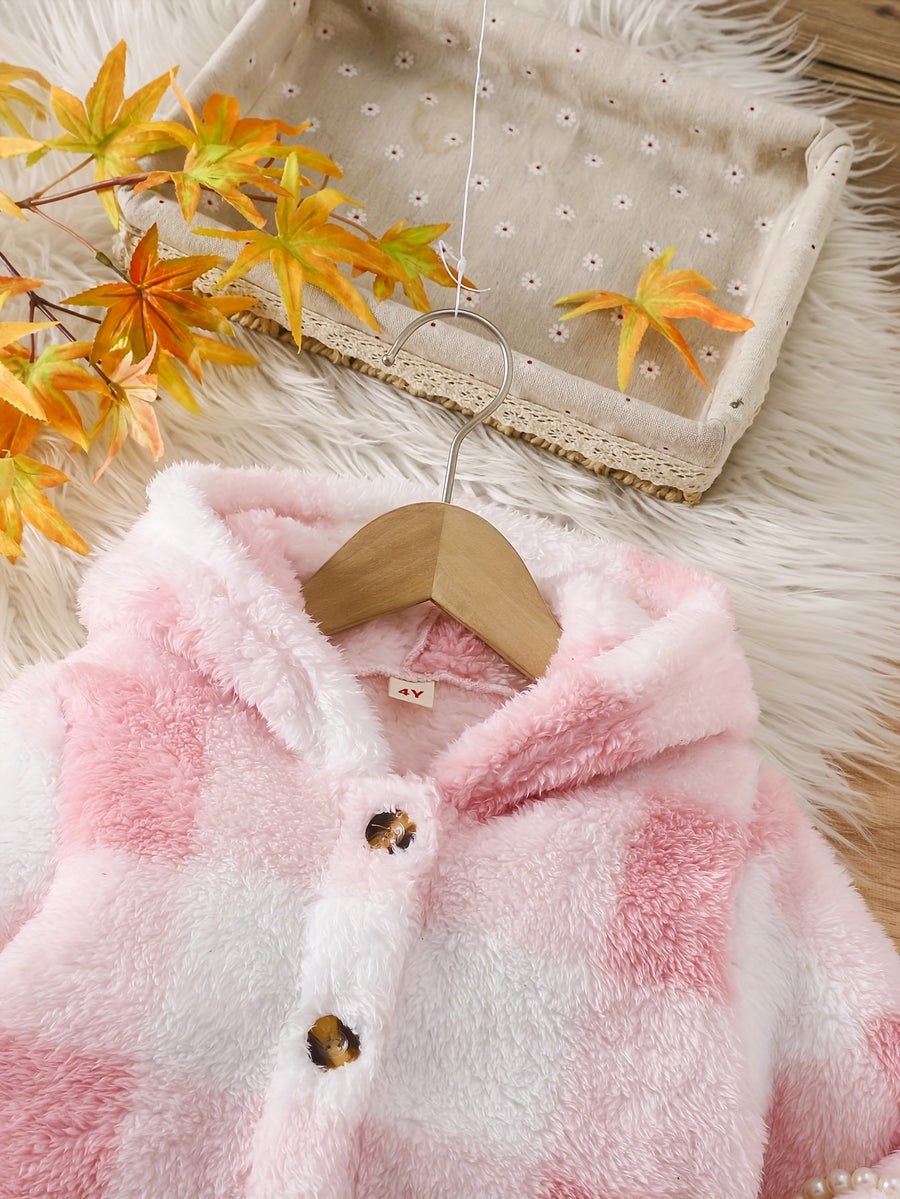 Veste longue à capuche pour fille, à la mode — Monptitlou