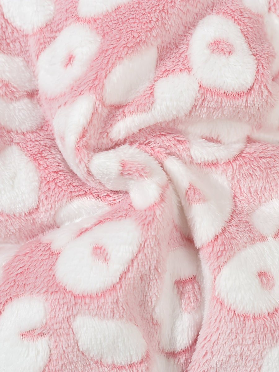Combinaison à capuche avec motif cœur mignonne pour bébé fille — Monptitlou