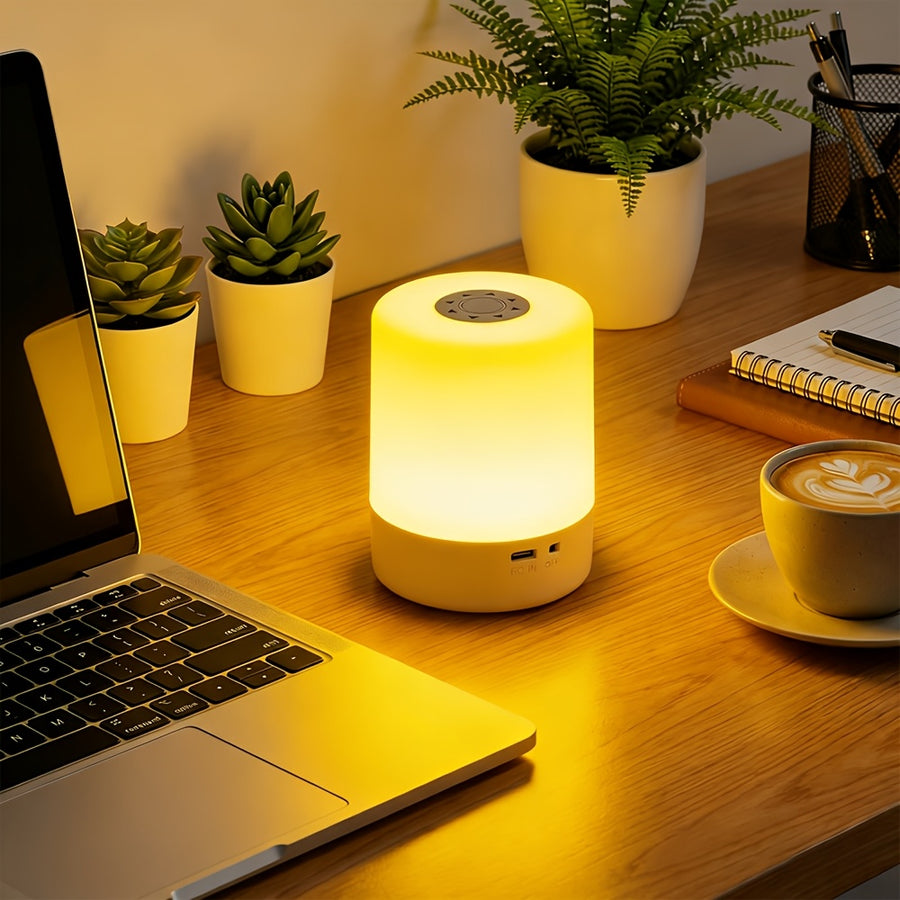 [Lumière blanche chaude] Lampe de nuit LED rechargeable à commande — Monptitlou