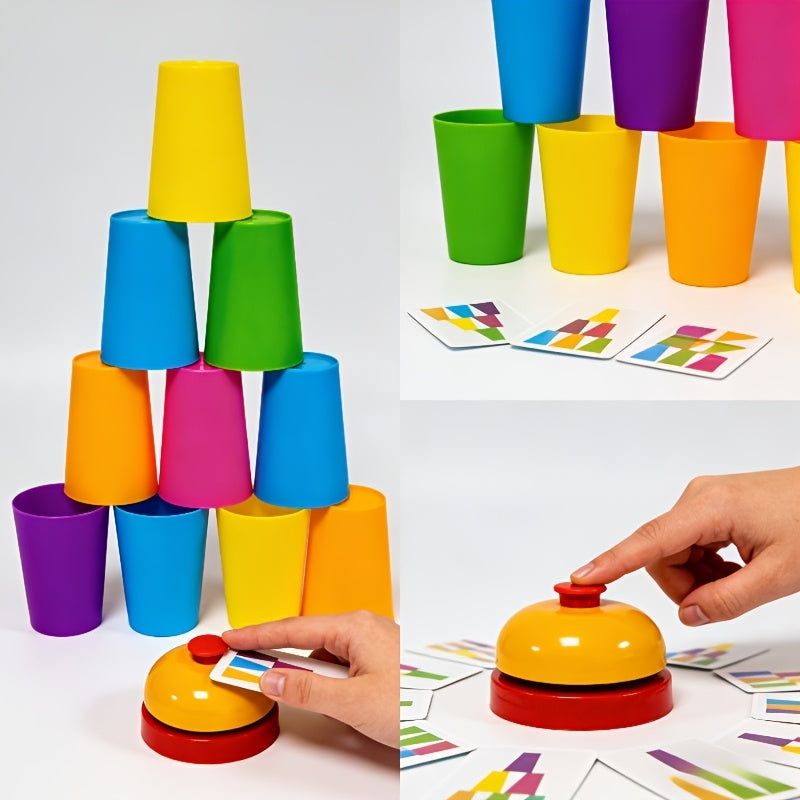 Jeu de gobelets à empiler Memory, gobelets à associer et empiler — Monptitlou