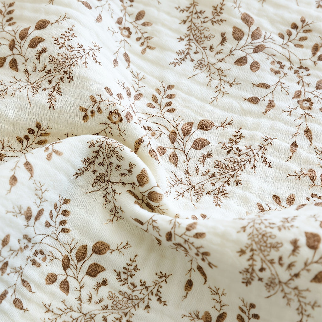Serviettes pour bébé avec motif floral et ours — Monptitlou