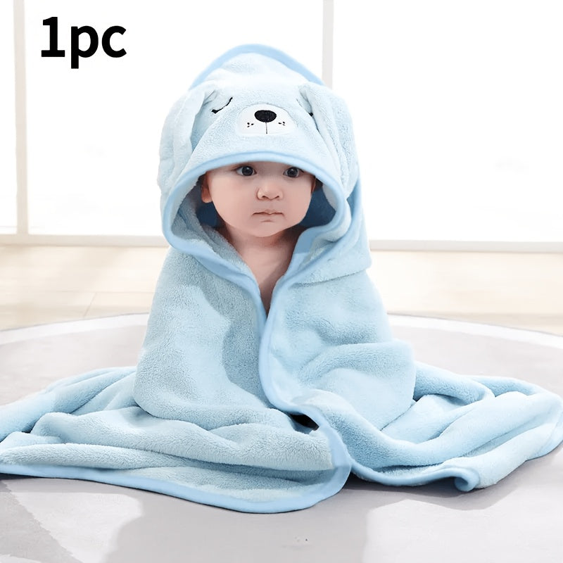 Serviette de bain à capuche pour enfants, 1 pièce/2 pièces — Monptitlou