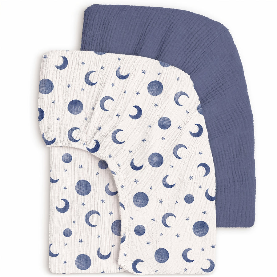 Draps de berceau pour bébé, housse de matelas ajustée confortable et — Monptitlou