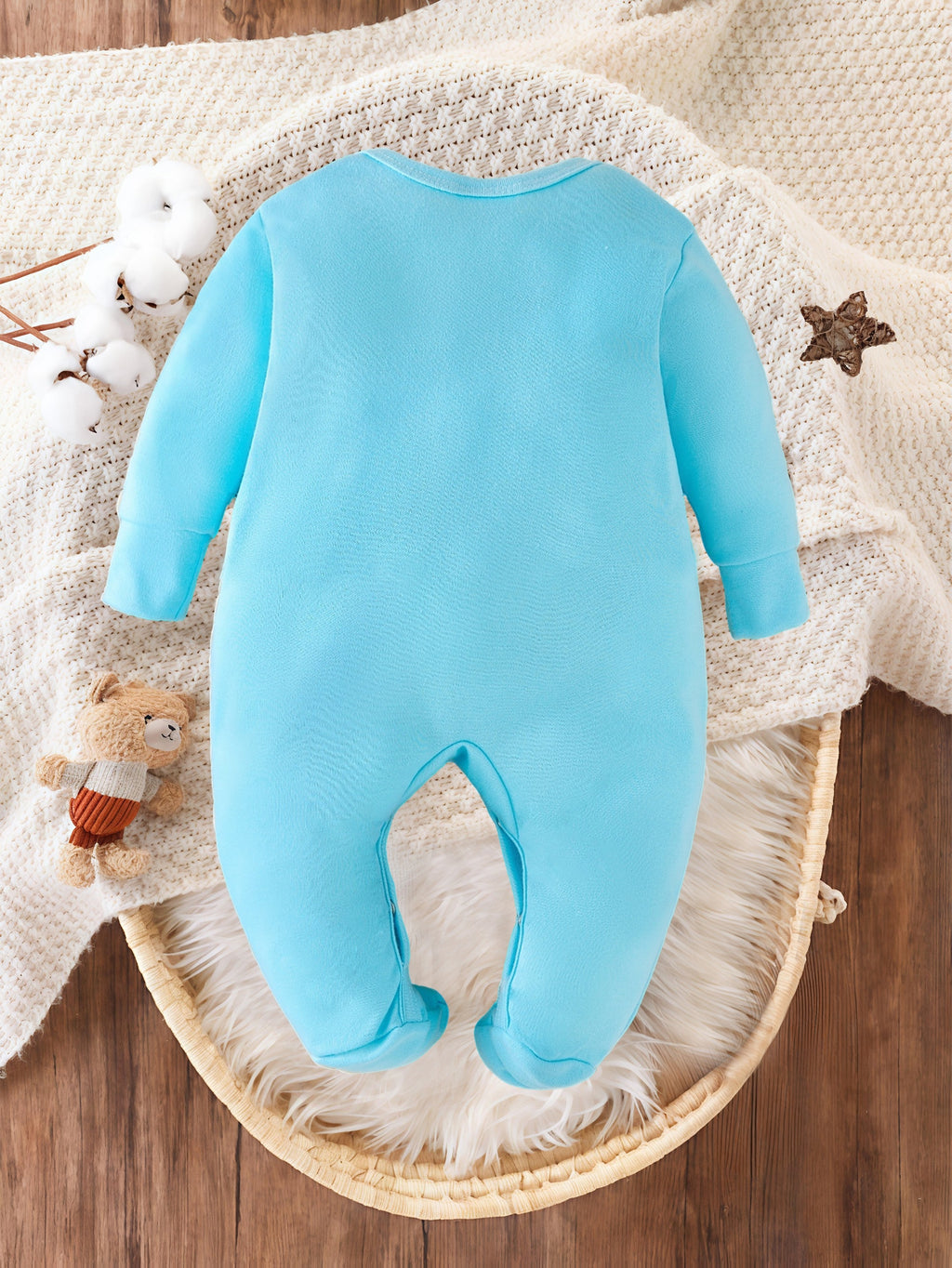 Bodysuit et chaussons pour nouveau-né à imprimé lettre je suis la fille, photo 13