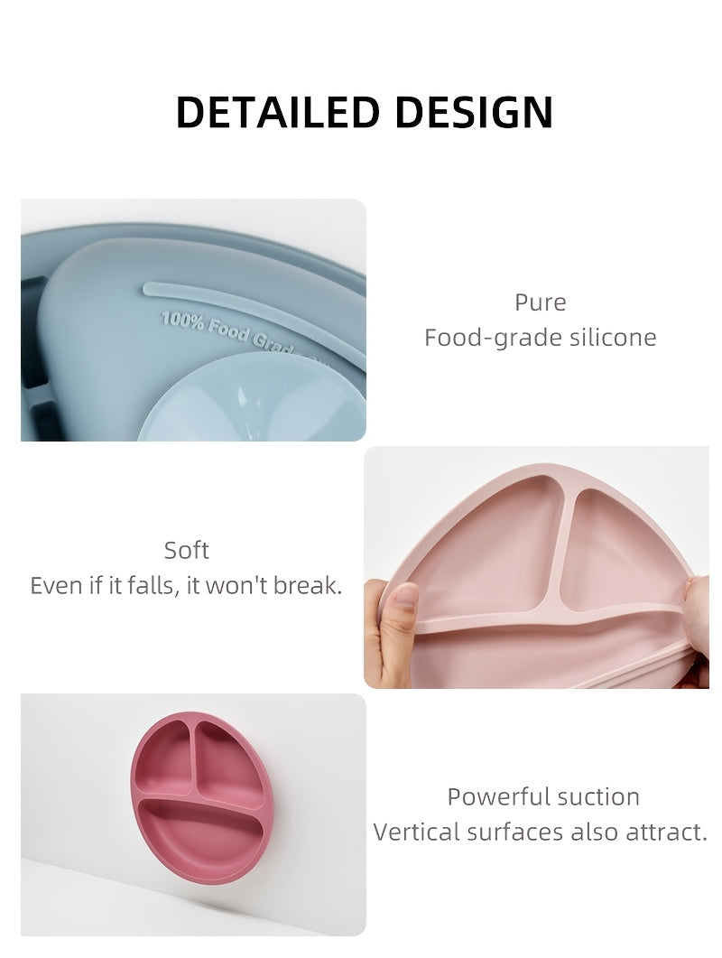 Ensemble de couverts en silicone alimentaire pour bébé — Monptitlou