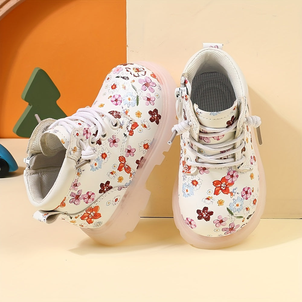 Bottes tendance à imprimé floral pour bébés filles — Monptitlou