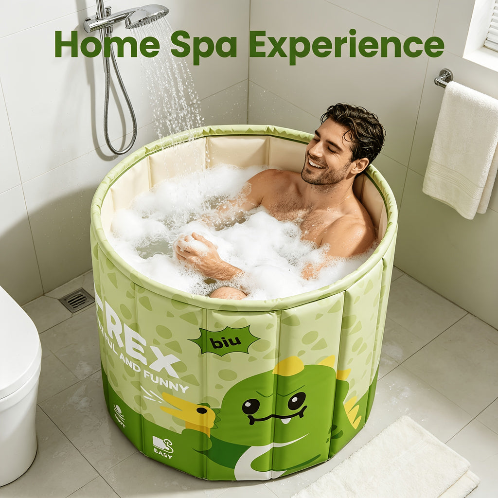 Baignoire portable pliable avec motif de dinosaure — Monptitlou