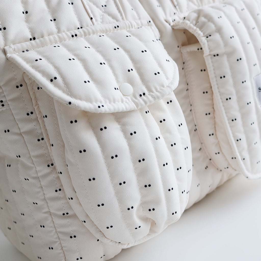 Sac Maman à Imprimé Patchwork à Rayures Larges — Monptitlou