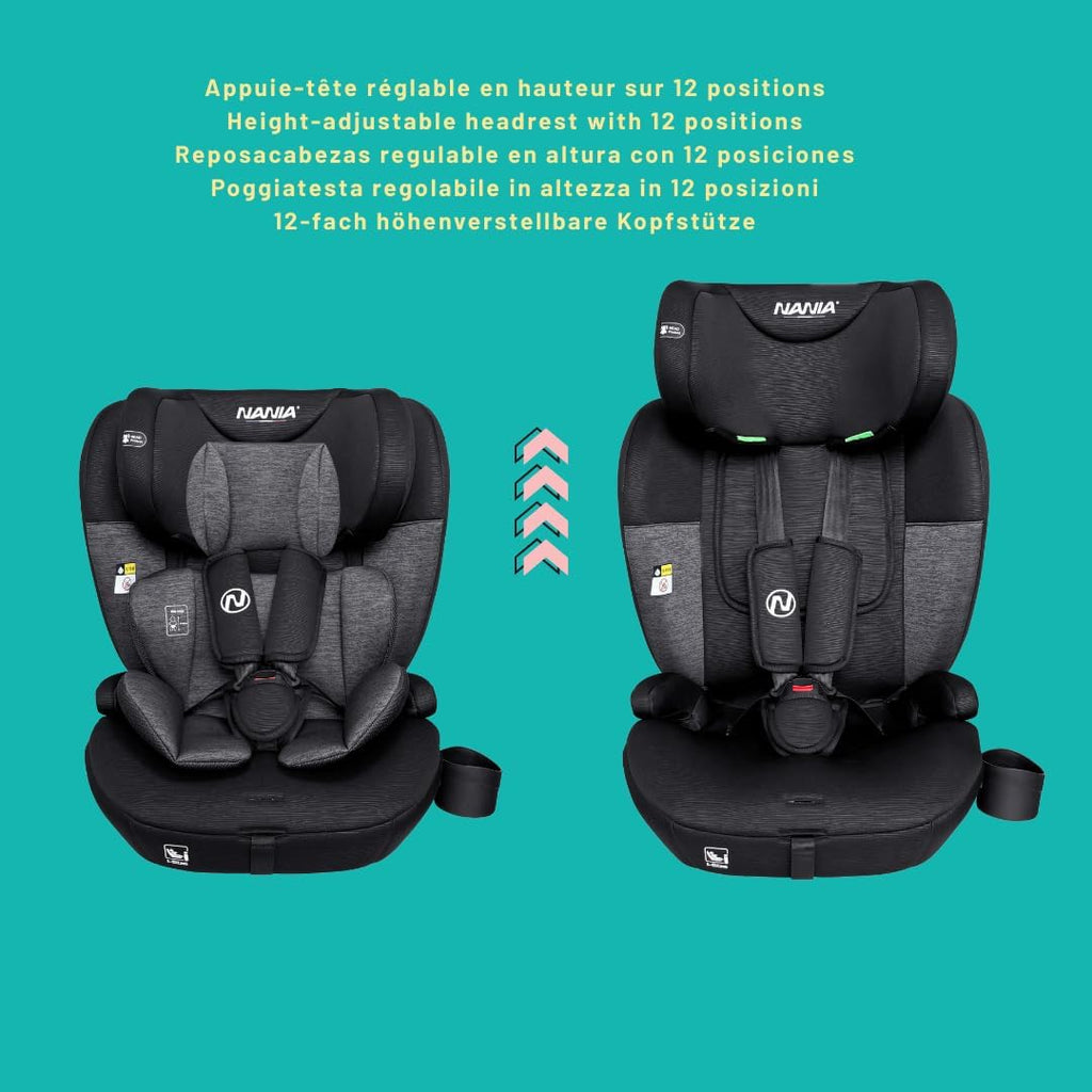 Nania Milano, Siège auto bébé ISOFIX, évolutif 76-150 cm, de 9 à 36 kg — Monptitlou