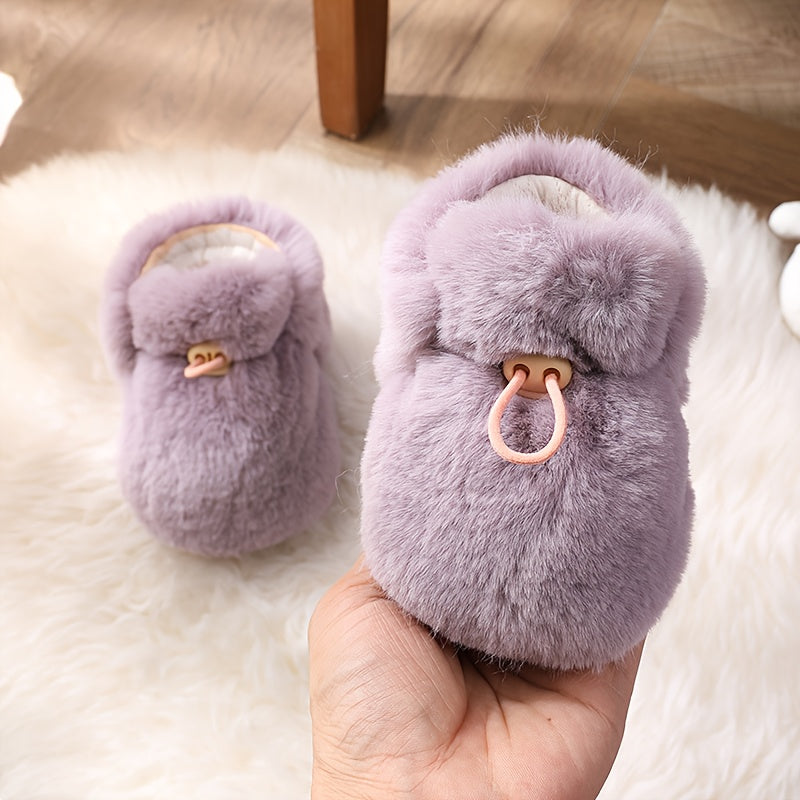 Chaussures de premiers pas pour filles, chaussures de bébé à main — Monptitlou