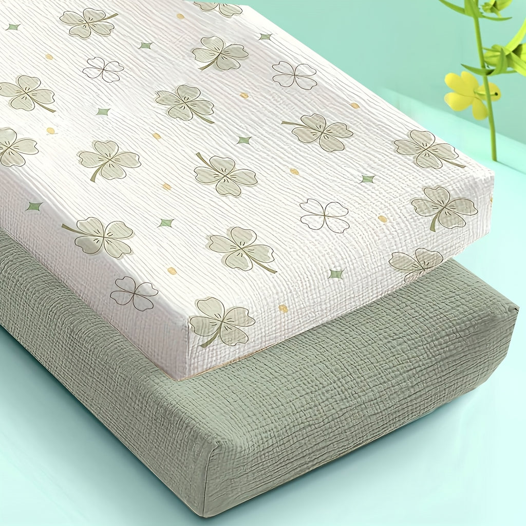 Housse de matelas à langer 2 pièces, déhoussable et lavable — Monptitlou