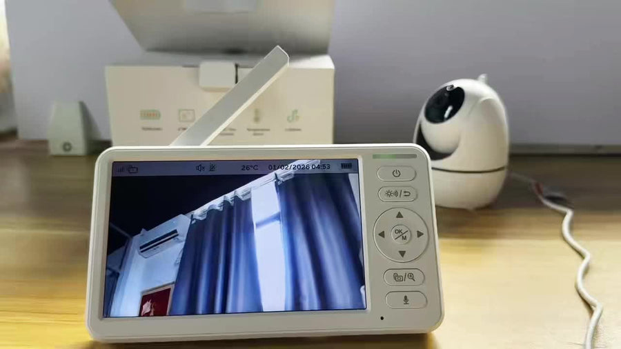 Moniteur Vidéo Sans Fil Caméra 720P Écran 6 pouces Audio Bidirectionnel — Monptitlou