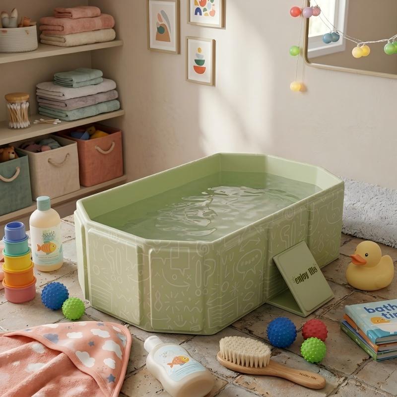 Baignoire portable, petite baignoire hors sol, baignoire compacte — Monptitlou