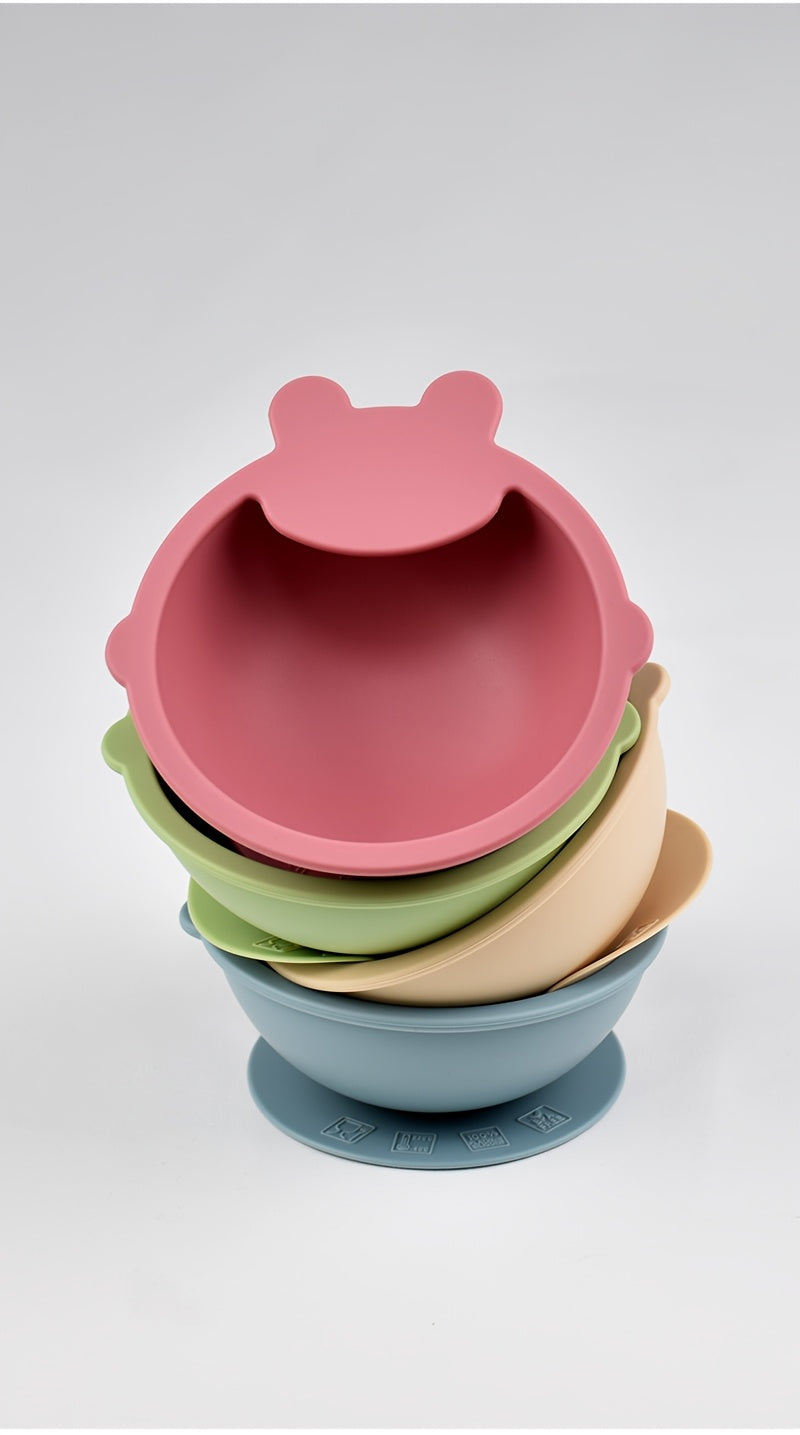 Ensemble de vaisselle pour tout-petits en silicone alimentaire — Monptitlou
