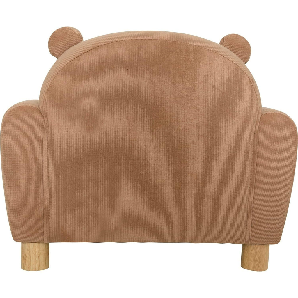 Fauteuil Enfant Ours Marron – Petit Fauteuil Rembourré en Polyester — Monptitlou