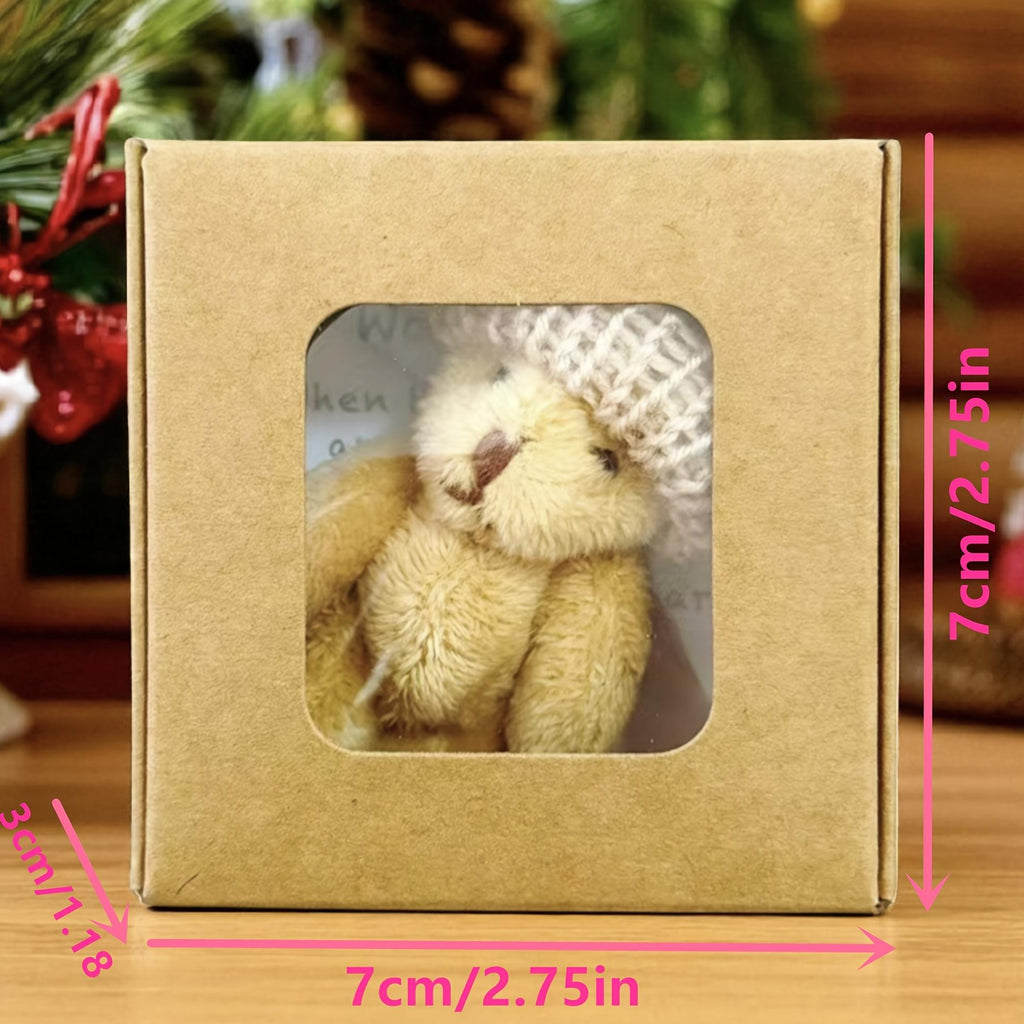 Mini-peluche porte-bonheur avec carte de vœux — Monptitlou