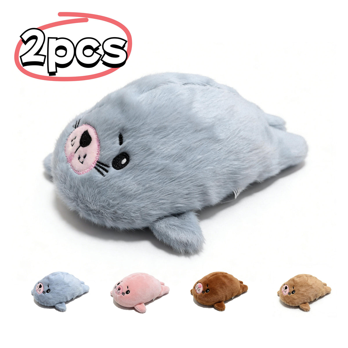 Peluches mignonnes de petit phoque, couleur aléatoire — Monptitlou Image