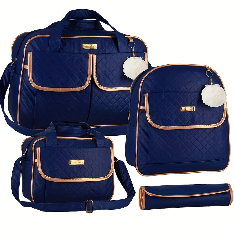 1 Sac à Langer Matelassé Floral avec Bretelle Longue Réglable — Monptitlou