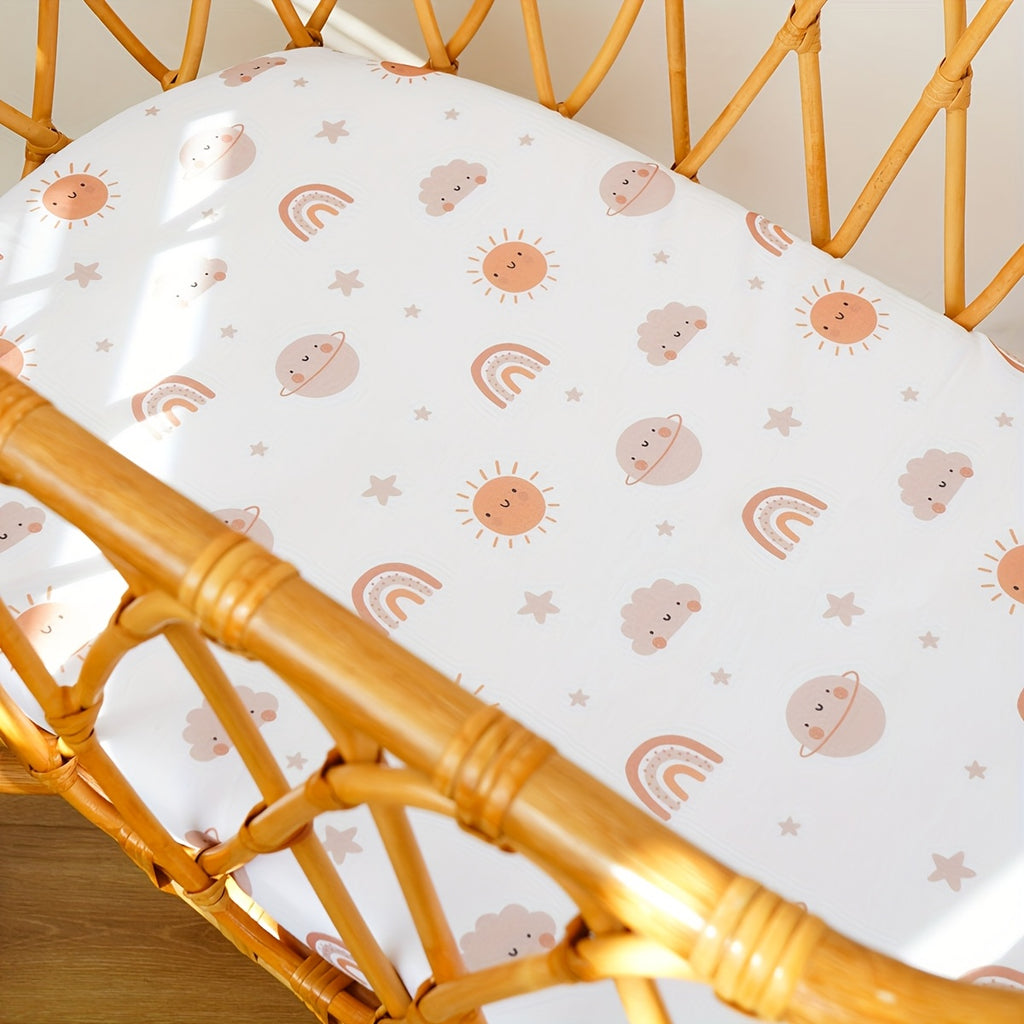 1 Housse de lit de bébé douce en tissu polyester — Monptitlou