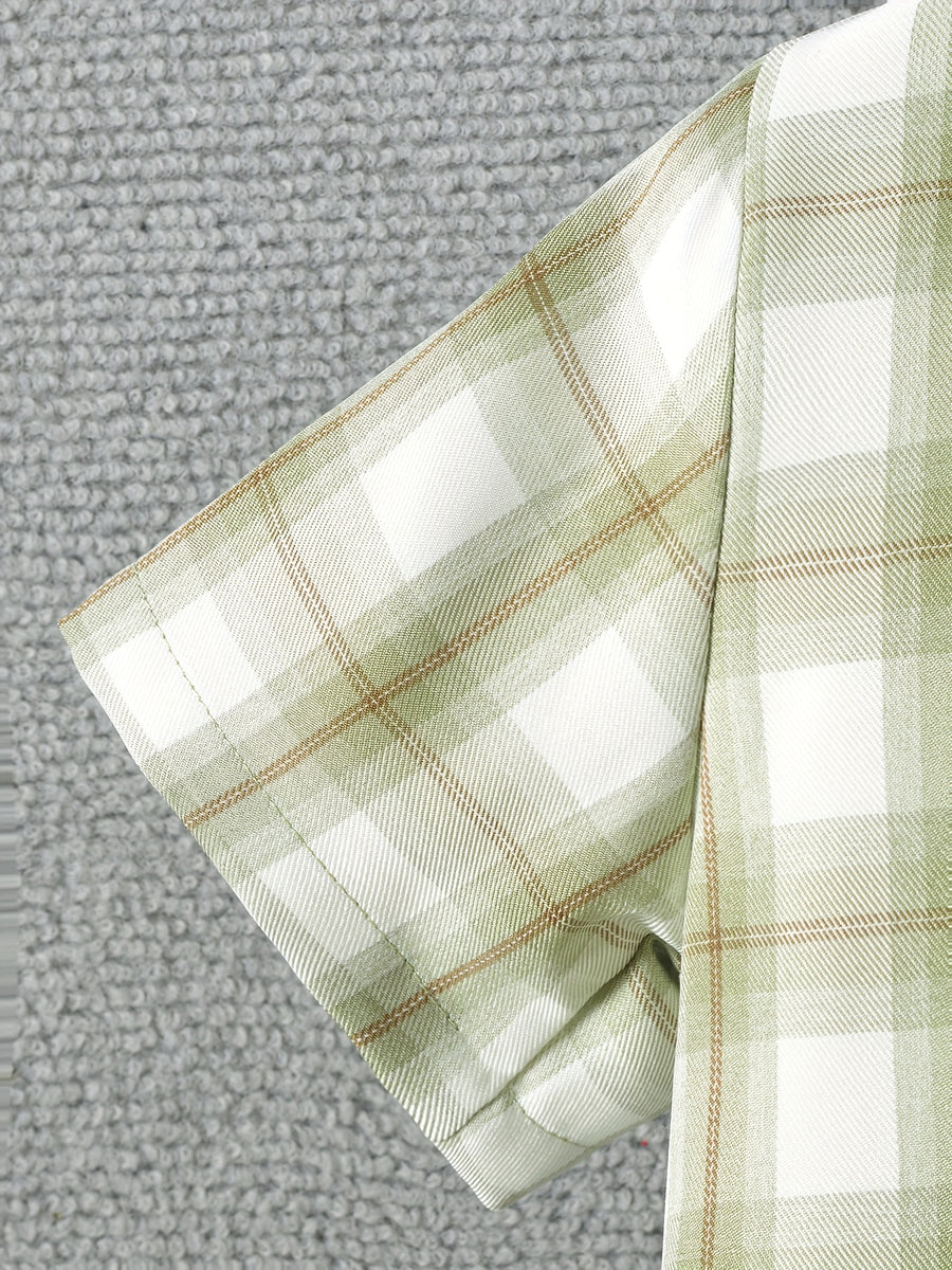 Ensemble de chemise d'été à manches courtes avec col et boutons pour — Monptitlou
