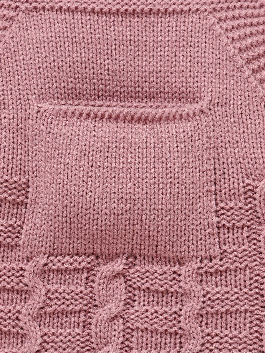 En tricot style vintage pour filles, comprenant un bonnet — Monptitlou