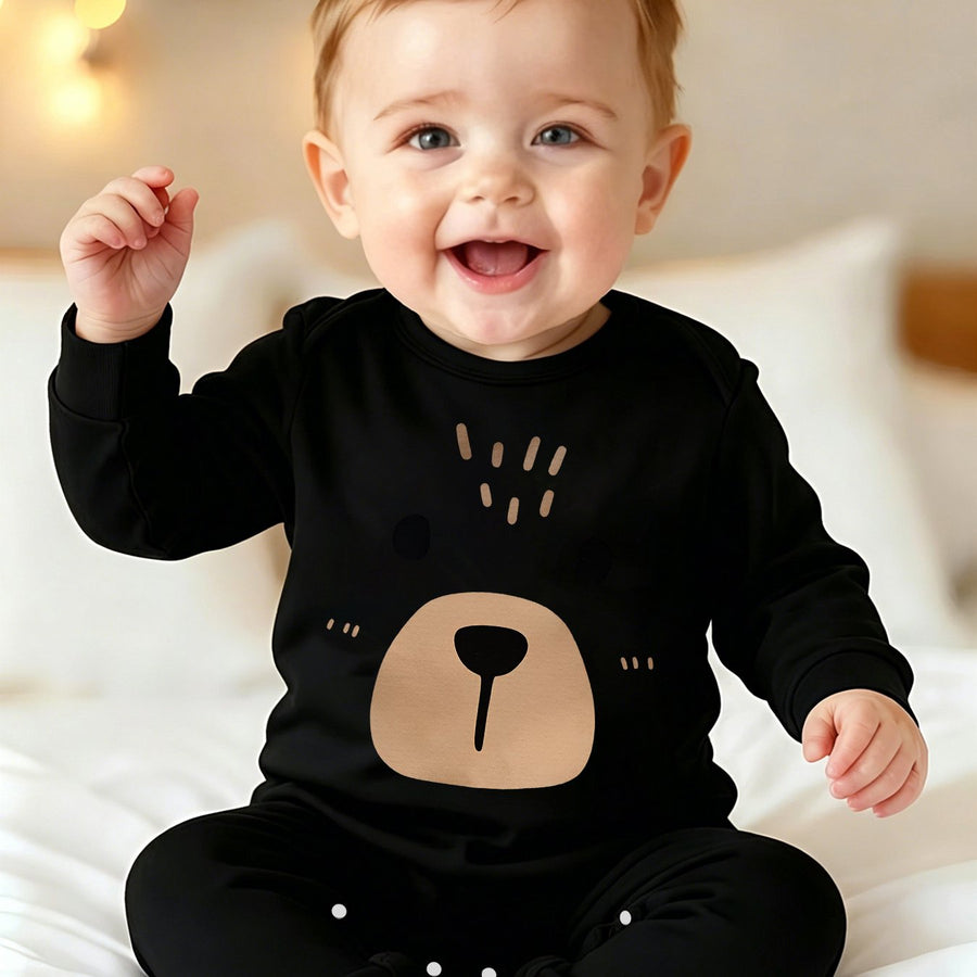 Grenouillère Barboteuse à Pieds pour Nouveau-né Printemps/Automne — Monptitlou