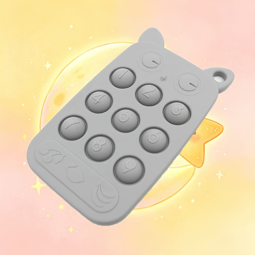Bébé Silicone Téléphone Anneau de Dentition Jouet Clavier Numérique — Monptitlou