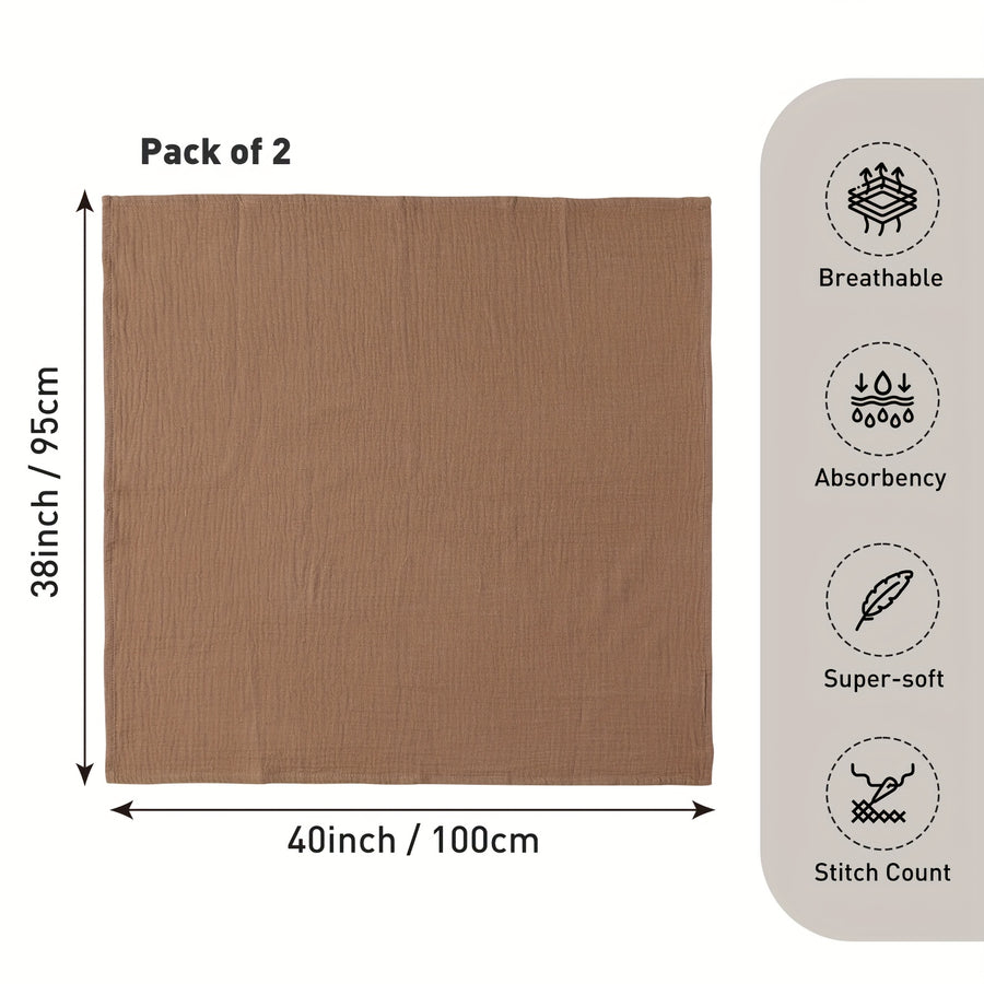 Couvertures en mousseline, lot de 2 couvertures de naissance pour — Monptitlou