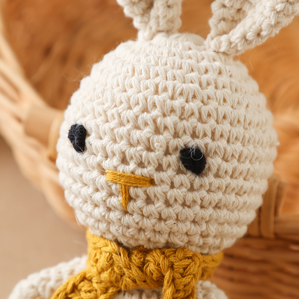 Objet de confort, forme de lapin avec clochette intégrée, mignon 3D — Monptitlou