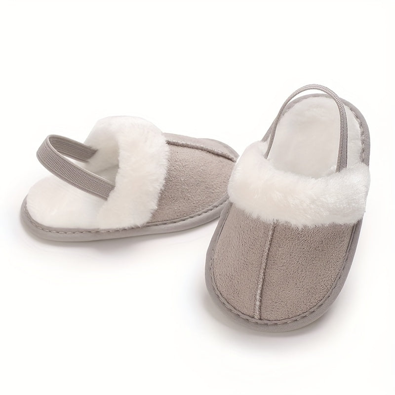 Chaussons Douillets en Peluche pour Bébé Fille - Semelle Souple et Antidérapante pour le Confort Intérieur | Mignons et 