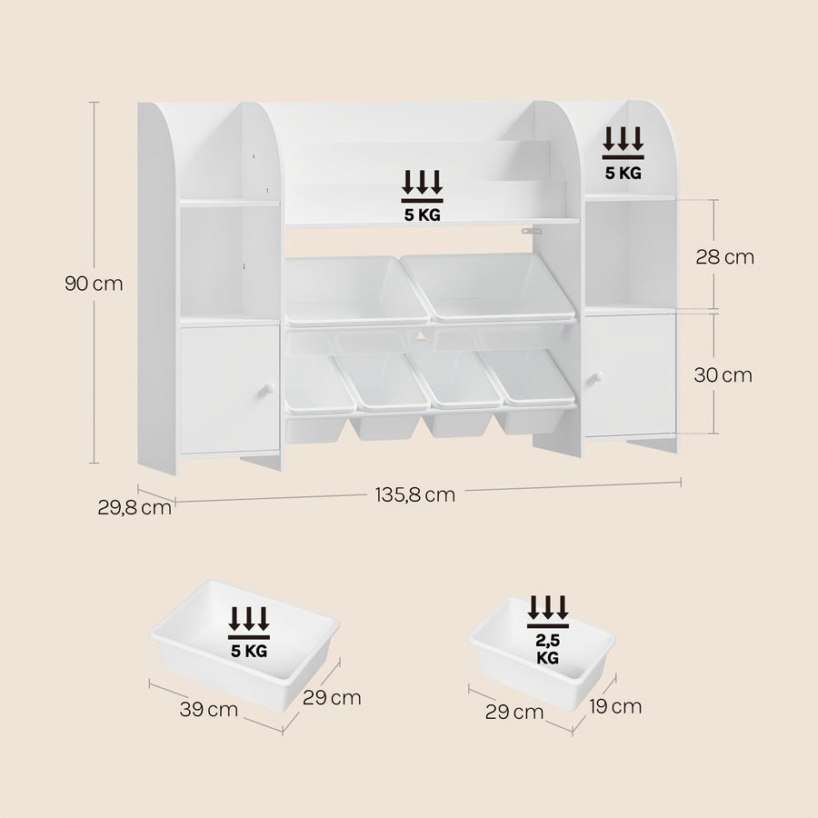 Étagère de rangement multifonctionnelle / Rangement pour magazines — Monptitlou