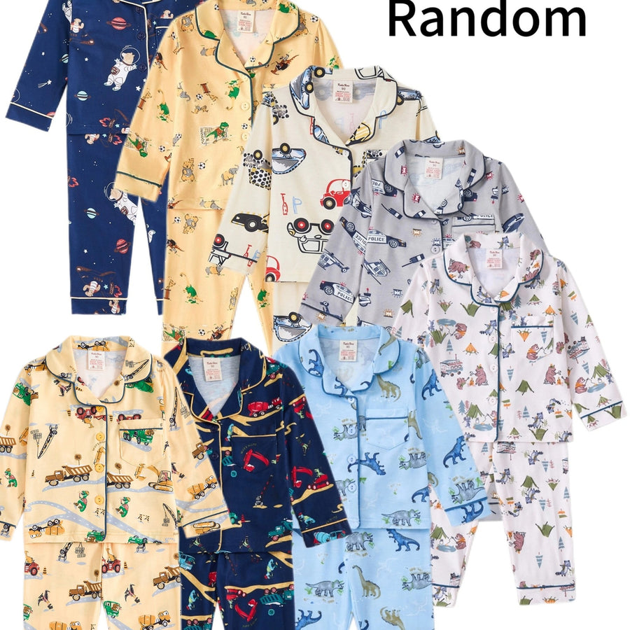 Ensemble de pyjama dinosaure pour garçon, 2 ensembles/4 pièces — Monptitlou