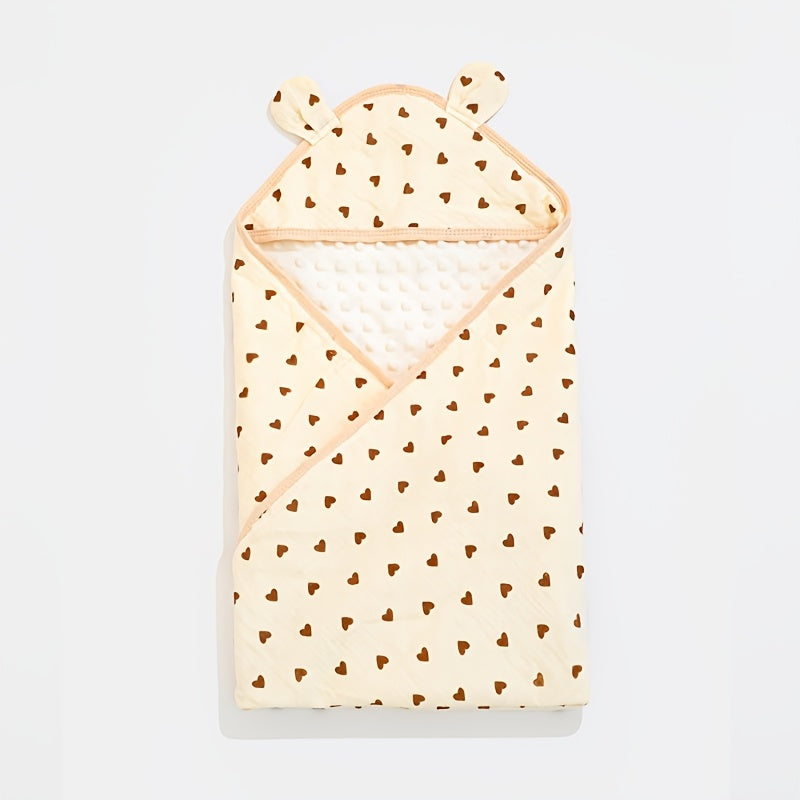 Couverture d'emmaillotage pour bébé, design d'oreille mignon — Monptitlou