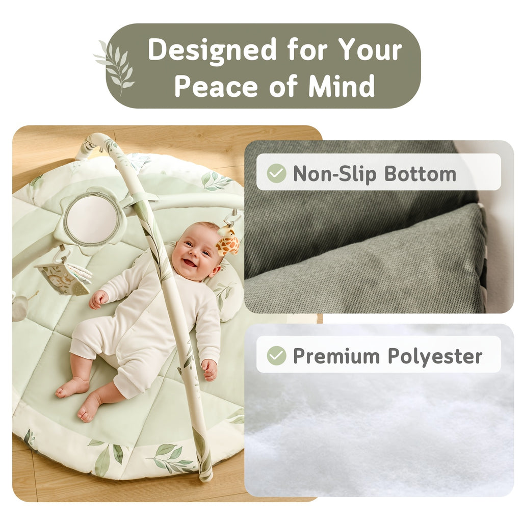 Tapis d'éveil pour bébé, tapis de jeu, tapis pour le ventre — Monptitlou