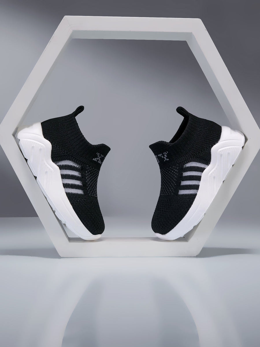 Chaussures Légères Décontractées Athlétiques, Motif Rayé et Ouverture Élastique, Légères et Respirantes, Semelle Intérie