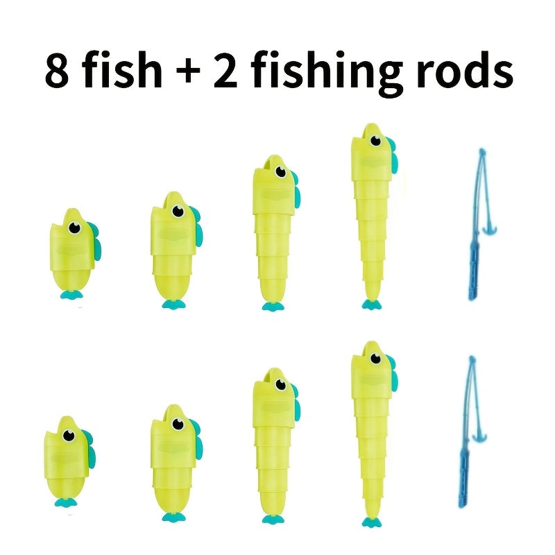 Jeu de pêche éducatif, jouet poisson rétractable — Monptitlou Image