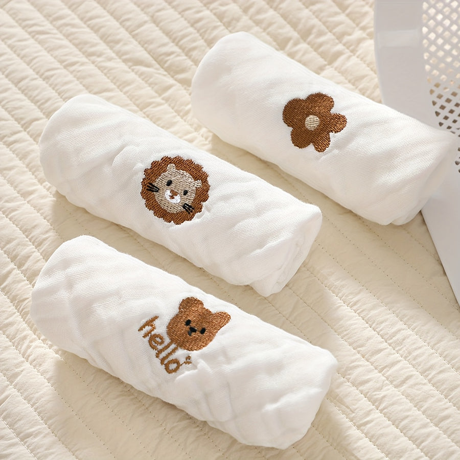 Serviettes Carrées Douces à Six Couches pour Bébés : Bavoirs — Monptitlou