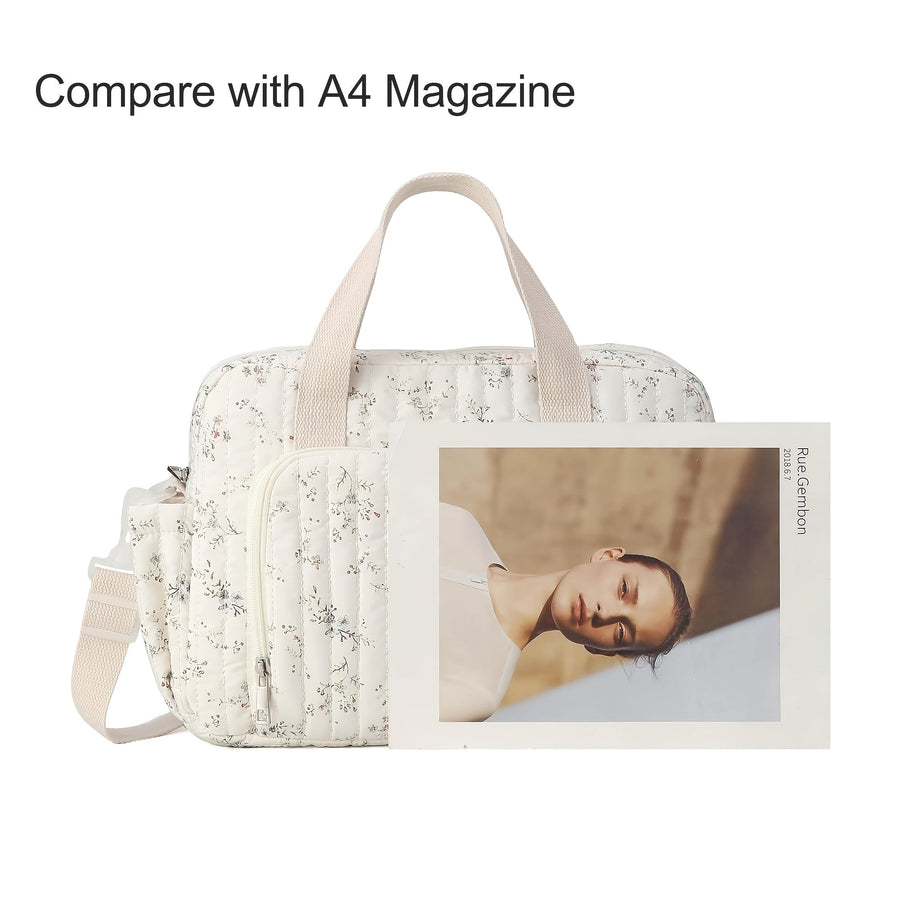 Sac à langer cabas floral pour maman et papa — Monptitlou