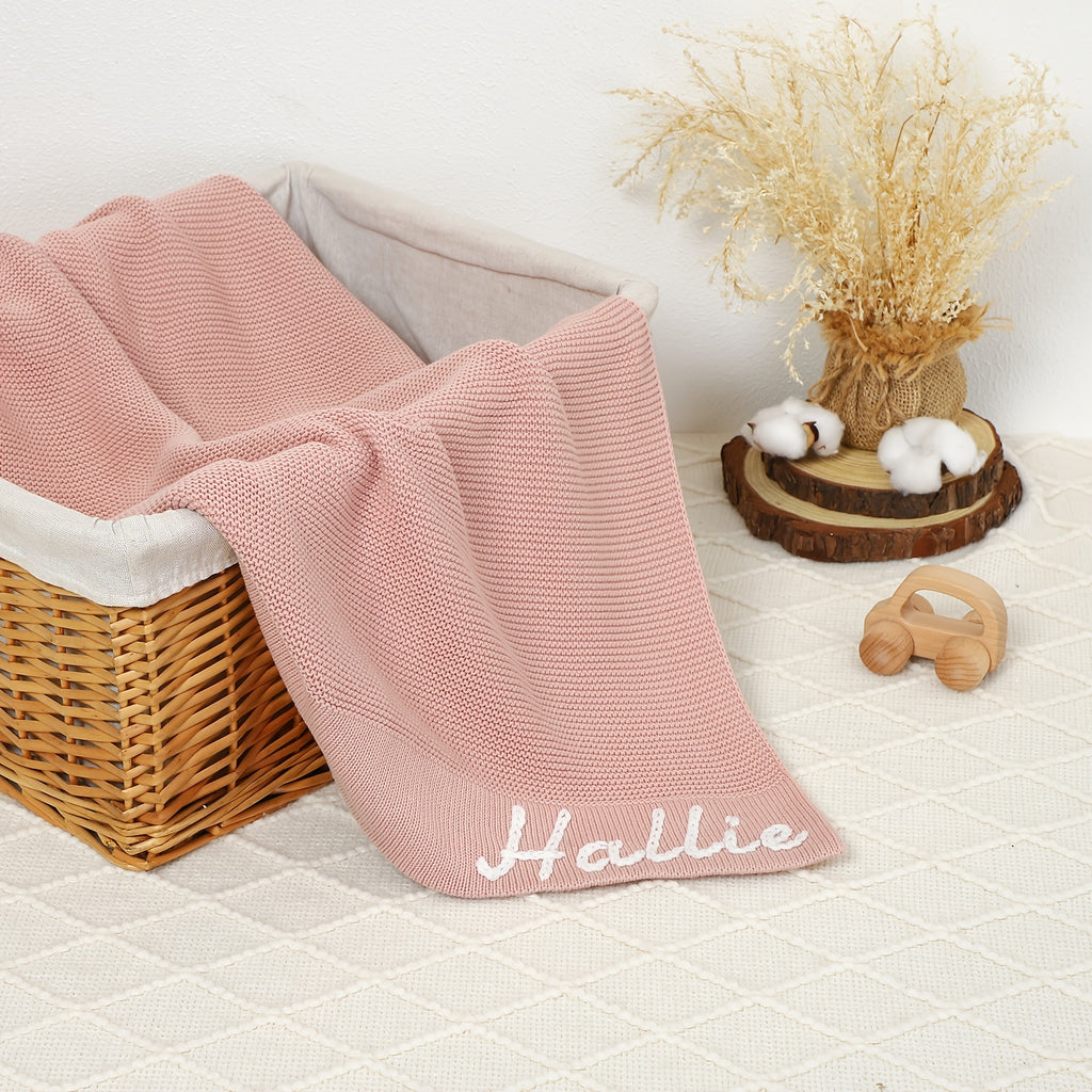 Couverture personnalisée pour bébé avec prénom, cadeau d'anniversaire — Monptitlou