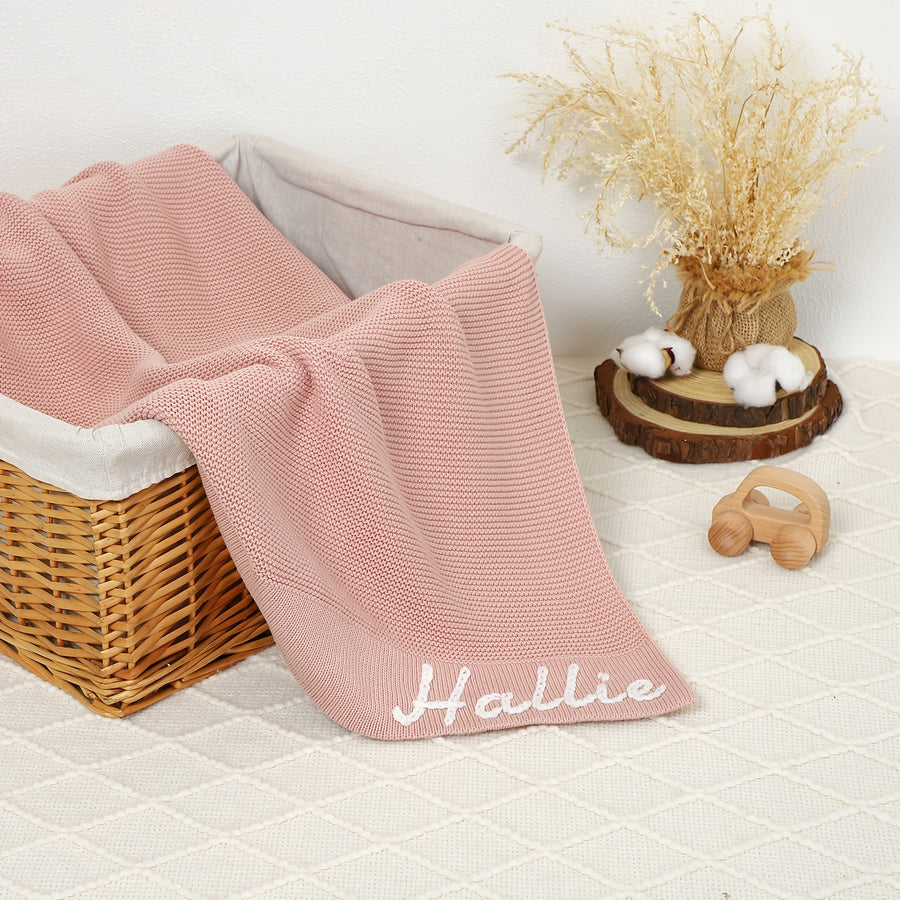 Couverture personnalisée pour bébé avec prénom, cadeau d'anniversaire — Monptitlou